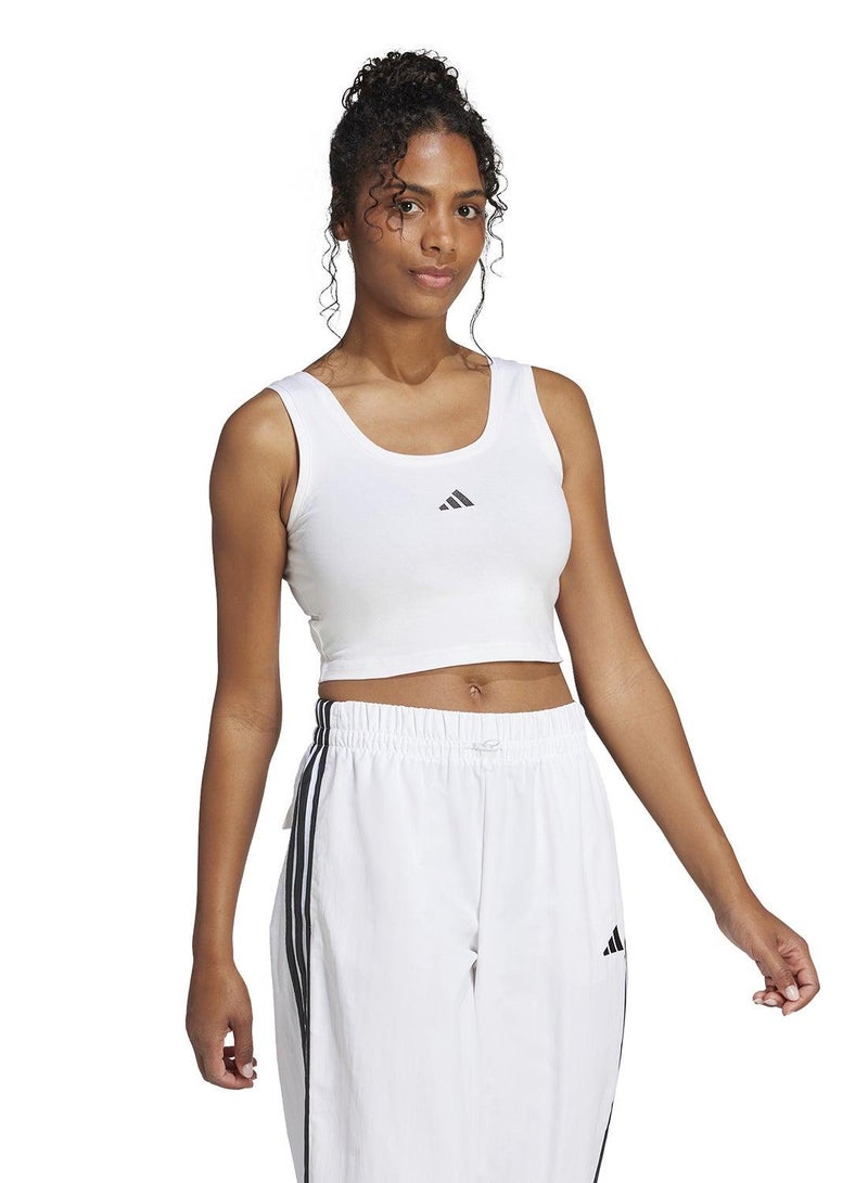 adidas تيشيرت أبيض بدون أكمام للنساء - Image 4