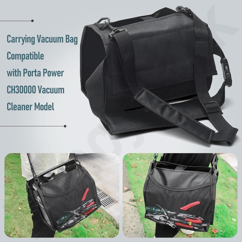 FancyTark CH01005 Carrying Vacuum Bag Black for Porta Power CH30000 Vacuum, Its Padded Adjustable Waist Strap - Image 5