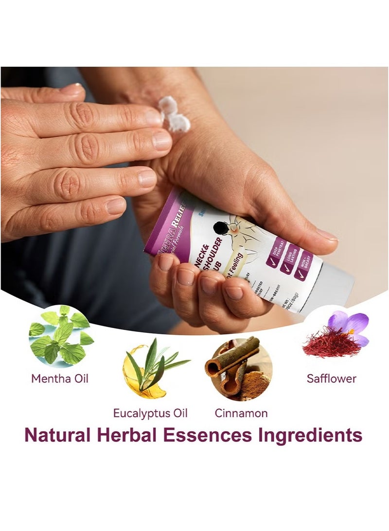 سوميفون كريم للعناية بمفاصل الرقبة والكتف، يخفف آلام الرقبة وعدم الراحة، مستخلص نباتي طبيعي 50 جرام - Image 5