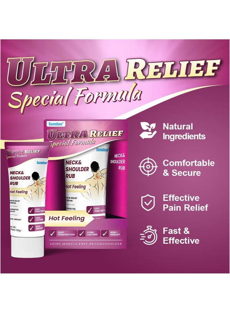 سوميفون كريم للعناية بمفاصل الرقبة والكتف، يخفف آلام الرقبة وعدم الراحة، مستخلص نباتي طبيعي 50 جرام - Image 3