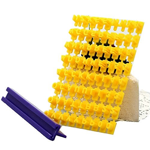 Gracelife 73 pcs Alphabet, Number, Letter Symbols Biscuit Fondant Cake/Cookie Stamp Impress Embosser cutter - Mold Tool Set - Image 3