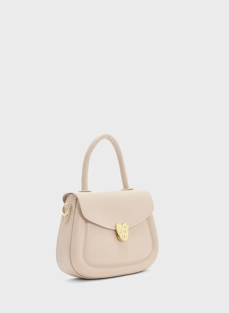 Ginger Heart Closure Satchel Bag
