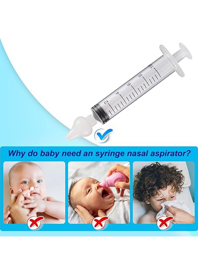 Baby Nasal Syringe (yellow)- 4 Pack - Safe Silicone Baby Nasal Aspirator Quick Syringe Nasal Cleaner Rinse Tool for Babies/Toddlers/Children - Image 3