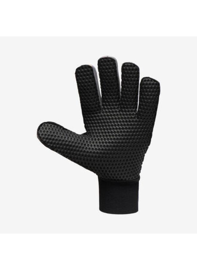 KIPSTA Adult Football Goalkeeper Gloves F100 Superresist - Black/Grey  - Image 4