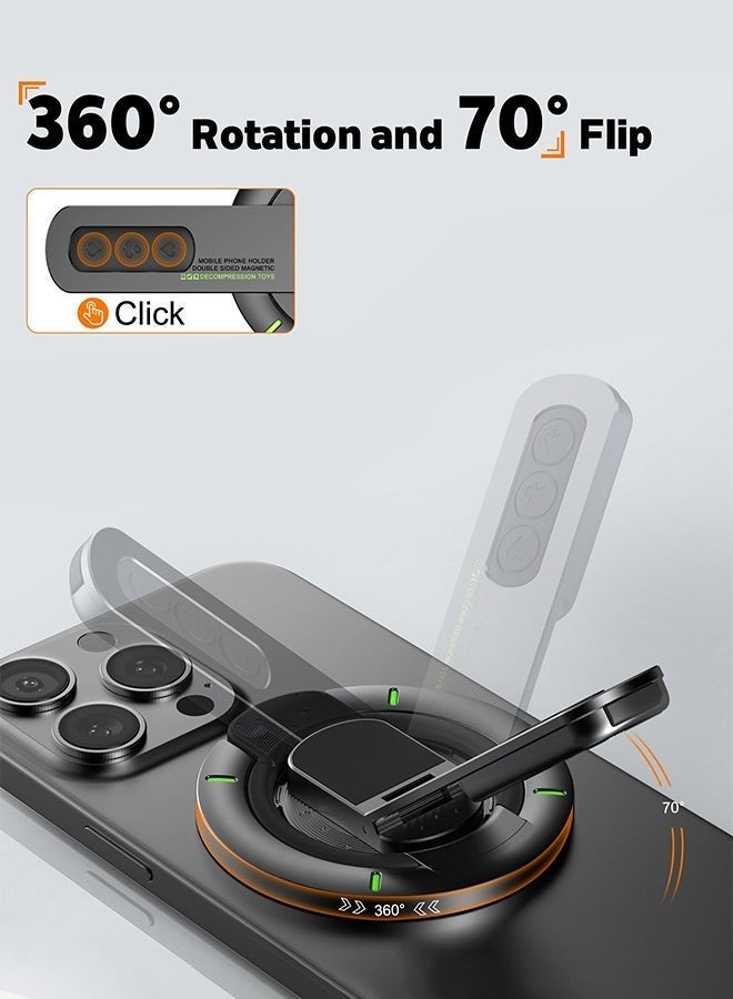 NL حامل هاتف مغناطيسي للسيارة مع ملحقات MagSafe لأجهزة iPhone Air/17 16 15 Pro Max/iPad/Samsung، قابل للدوران 360 درجة - Image 2
