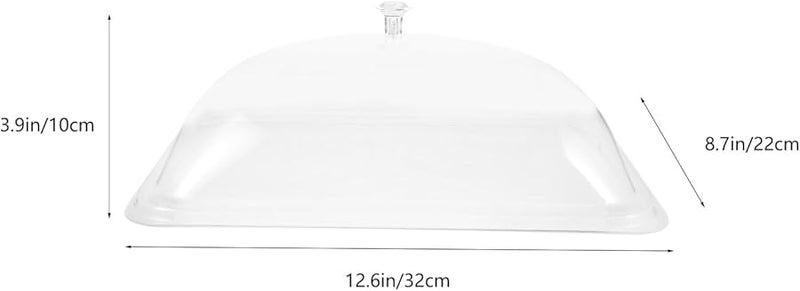 غطاء طعام قبة كيك بلاستيكي مستطيل للمنزل والمطعم والمخبز والفندق - Image 3
