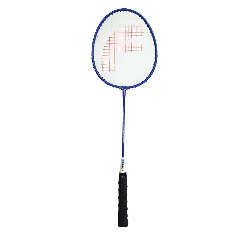 FEROC Fighter Aluminum Badminton Racquet Set of 2 with- 3 Pieces Feather SHUTTLES Badminton kit, Red - Image 3
