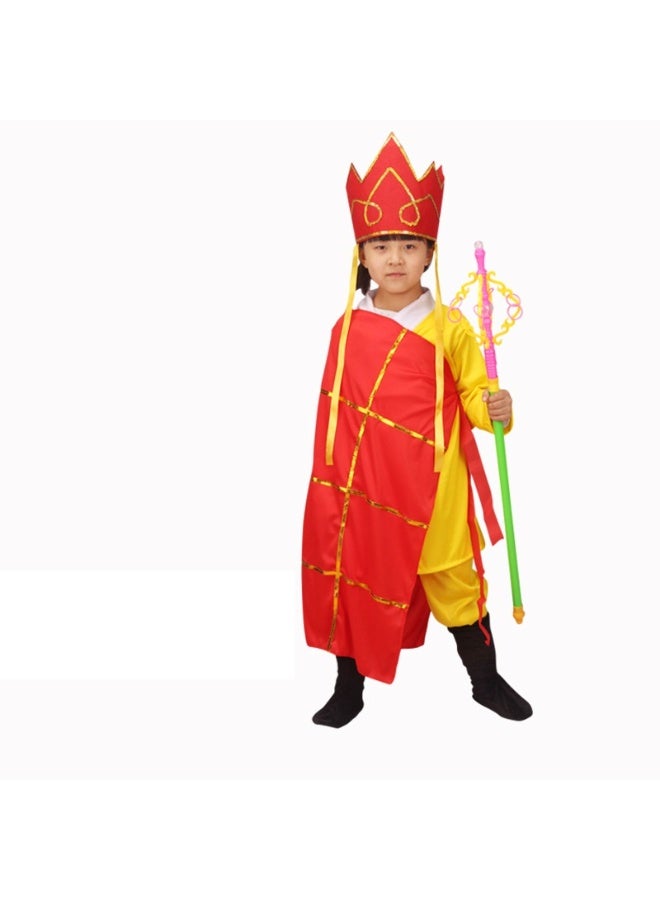 NIBEMINENT Adult and children's performance costumes: Journey to the West costumes, Tang Seng, Sun Wukong, Zhu Bajie, Sha Seng stage costumes - Image 1