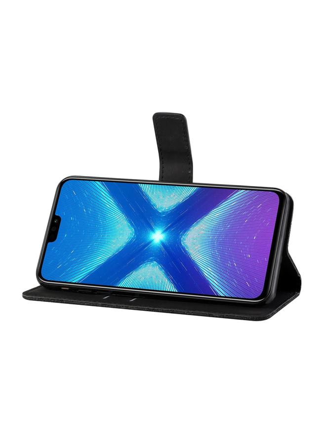 erorex Case For Huawei Honor 8X Ethnic Style Embossed Pattern Horizontal Flip Leather Case with Holder & Card Slots & Wallet & Lanyard - Image 4