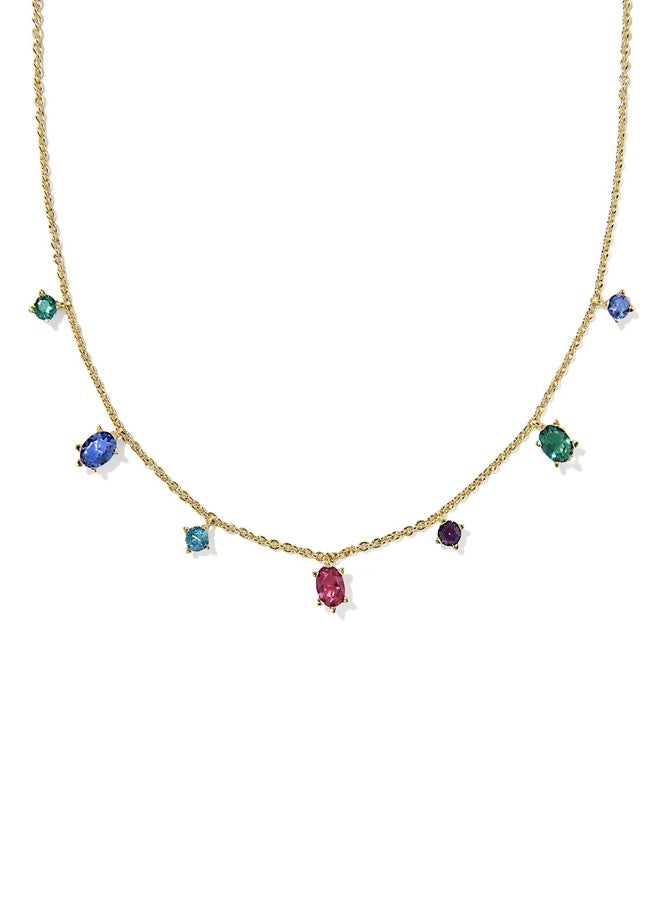 Kendra Scott Cailin Delicate Strand Necklace, Multi Mix, 14k Gold-Plated Brass, Fashion Jewelry for Women - Image 1