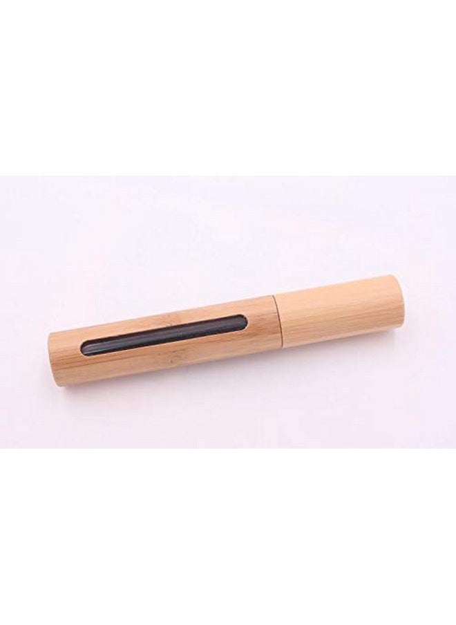 Natuworld - 2Pcs 6Ml Bamboo Mascara Tube Bottles Refillable Empty Eyelash Container Vials With Eyelash Wand And Plug For Castor Oil Eyelash Growth Oil Diy Mascara Travel Bottles Makeup Beauty Tools - Image 1
