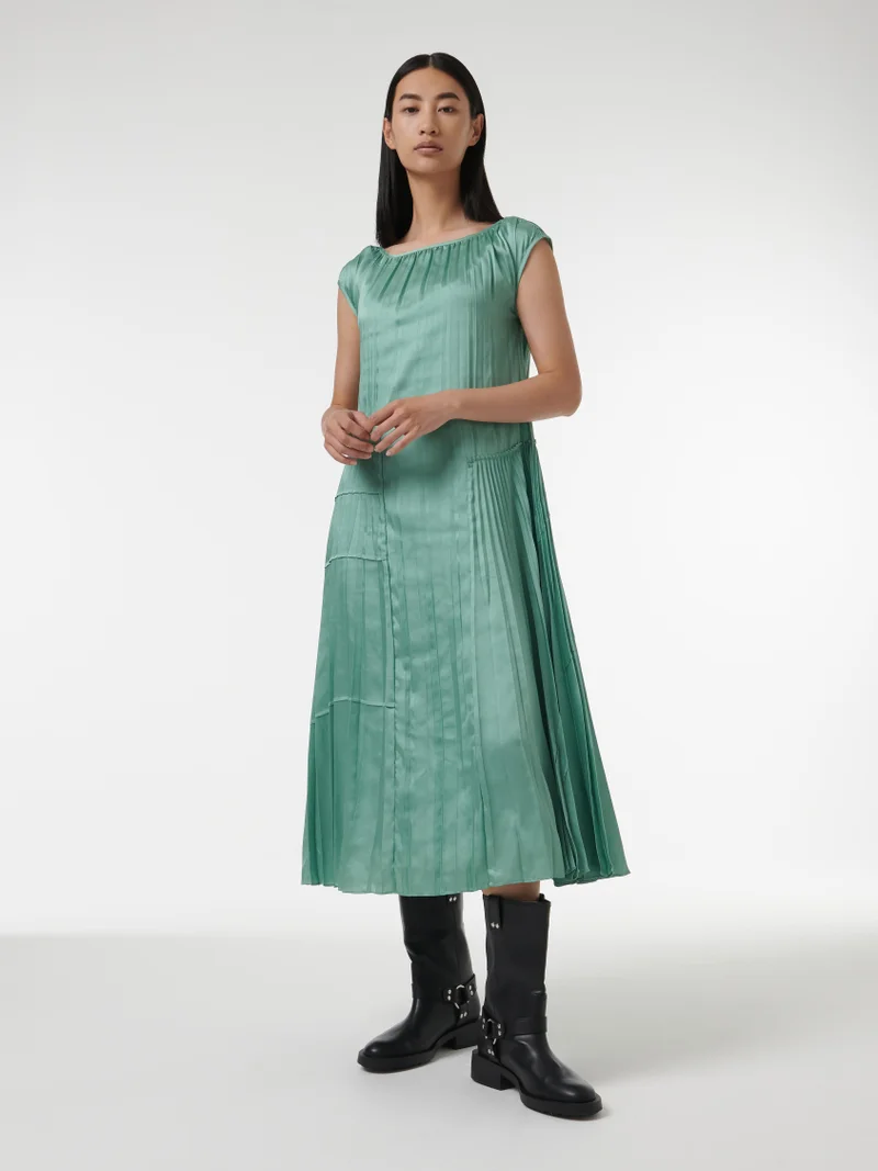 leem Maxi Pleated Dress