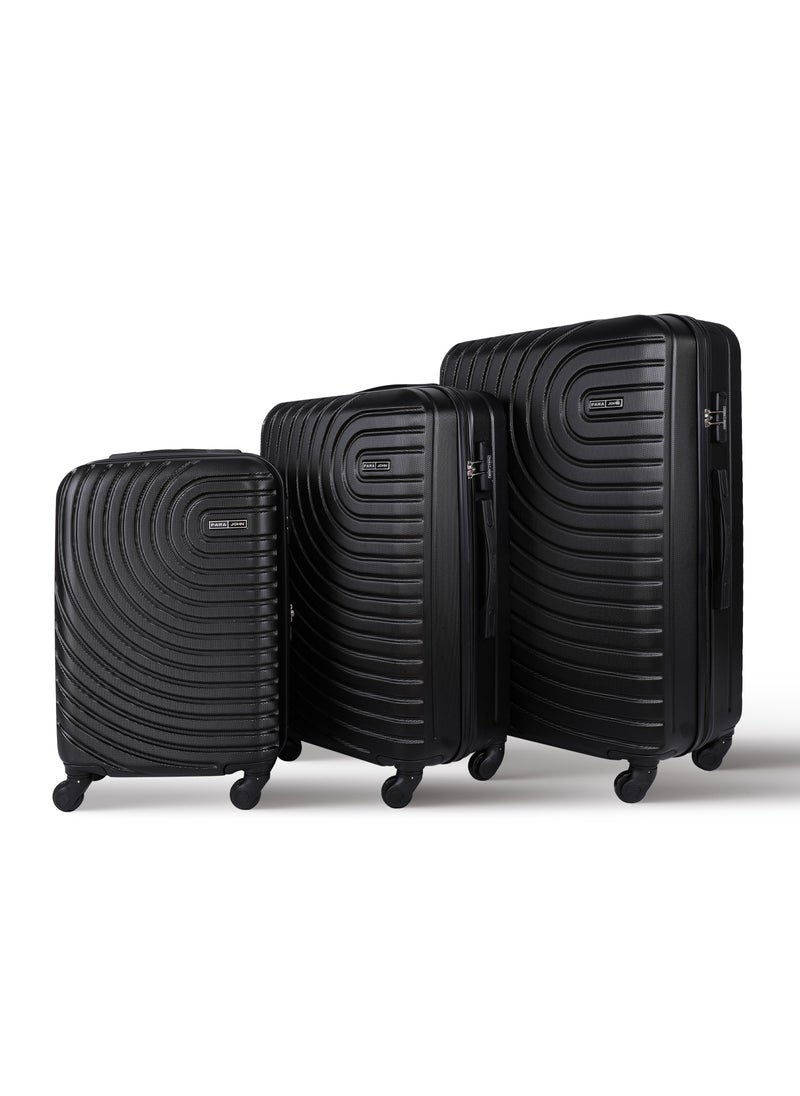 Spiral Set of 3 ABS Hard Case Luggage Trolley Bag with 4 Spinner Wheels & Lock – Black (Small, Medium & Large) - pzsku/Z56ADD4460C0B6F773040Z/45/_/1705569703/3fed4d76-12bf-4e47-9a5c-73805a5add6c