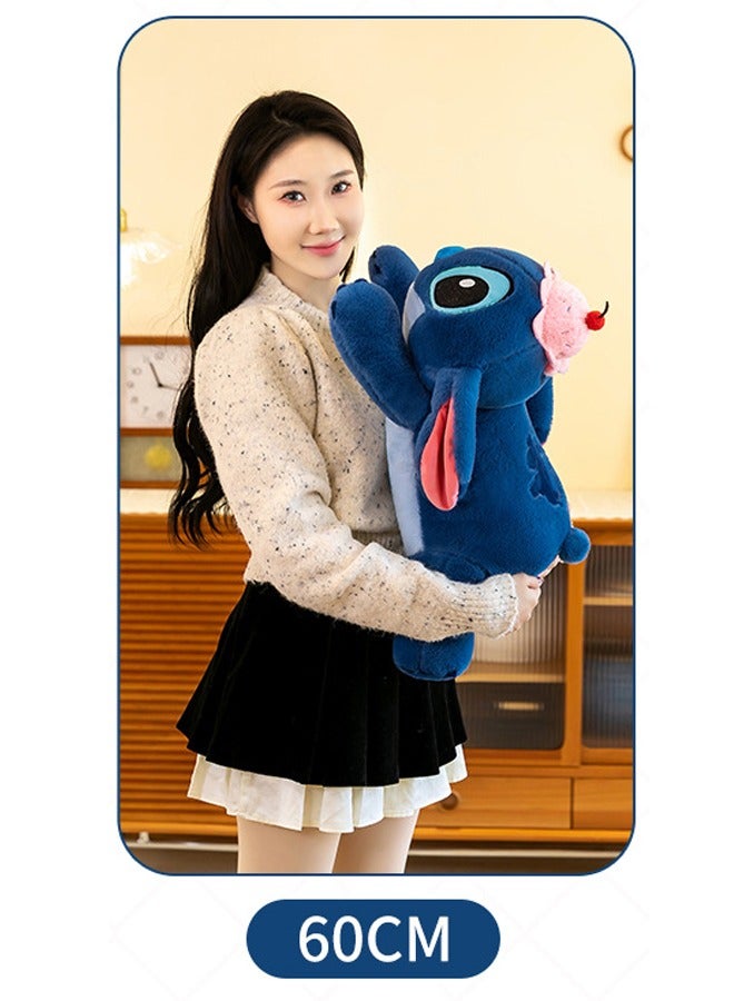 60cm Cartoon Blue Cake Stitch Plush Doll Plush Toy Room Decoration Soft Doll Suitable for Children Gift Party Gift - Image 3