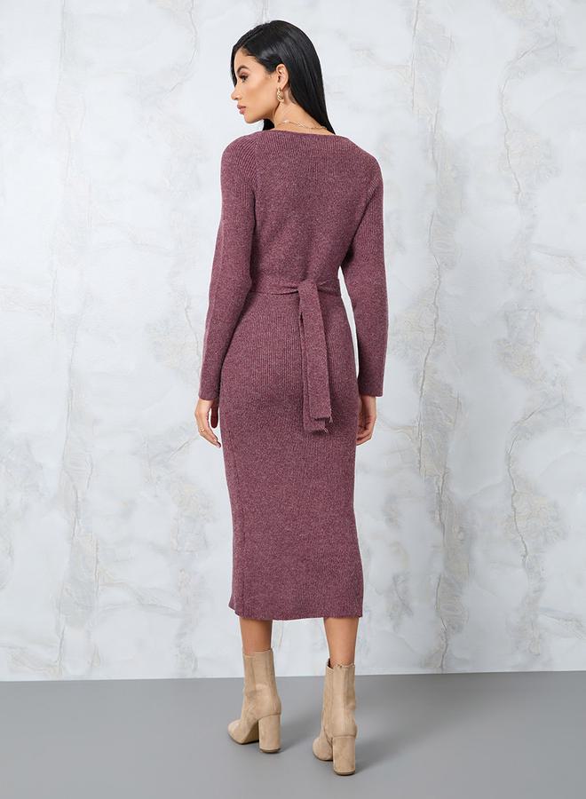 Styli Long Sleeve Midi Dress  - Image 4