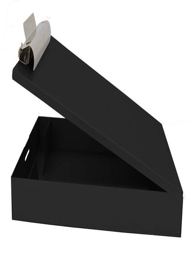 سوندرز لوحة كتابة معدنية من ساوندرز مع مساحة تخزين، لوحة كتابة مزدوجة للتمريض، لوحة كتابة متينة بحجم الرسائل للمقاولين مع مشبك عالي السعة ومشبك ذاتي القفل، لوحة كتابة سوداء، صُنعت بفخر في الولايات المتحدة الأمريكية - Image 5