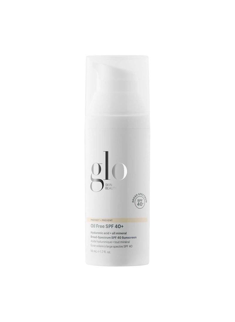 Glo Skin Beauty - Glo Skin Beauty Oil Free SPF 40 Hyaluronic Acid Infused All Mineral Sunscreen  Protect Against Sun Damage  Aging Environmental Skin Stressors  Weightless Invisible Finish - Image 1