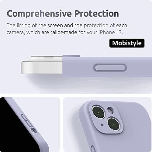 mobistyle Liquid Silicone Back Cover Case for iPhone 14 | Soft Micro-Fibre Lining Inside | Camera & Screen Protection | Shockproof Back Cover Case for iPhone 14 (Silicone, Grey) - Image 4