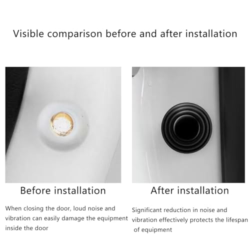 Zytiqt 20 قطعة ورقة تخميد لأبواب السيارات، ختم باب مطاطي من PVC لمقاومة التصادم، للحماية من الضوضاء ومقاومة التصادم وإغلاق سلس شامل لجميع السيارات - Image 5