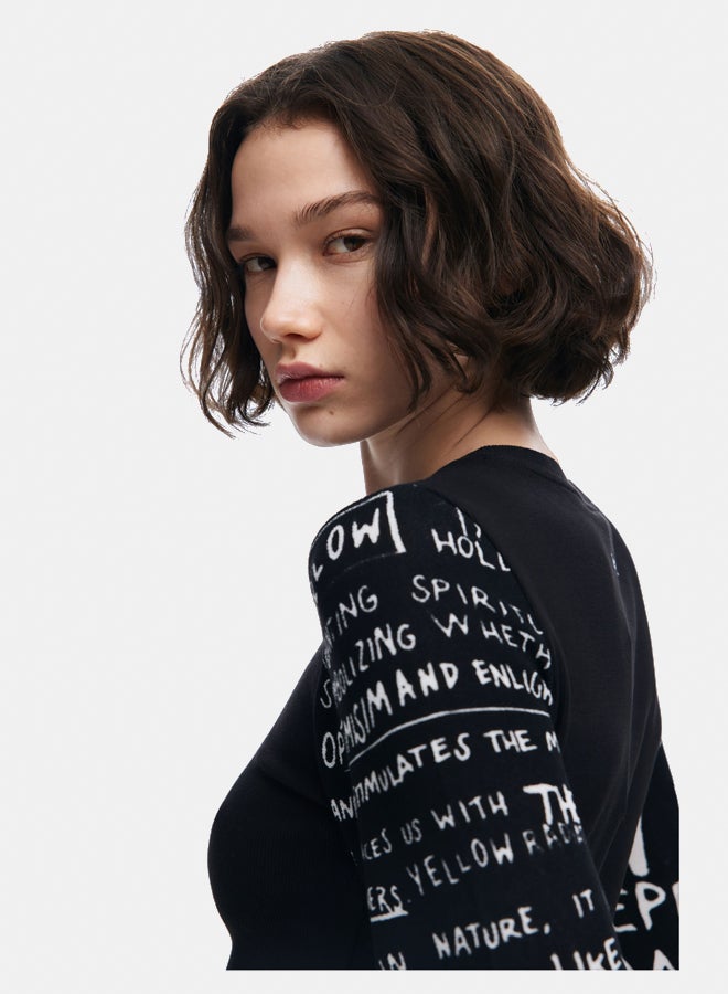 DESIGUAL T-shirt with printed sleeves  - Image 5
