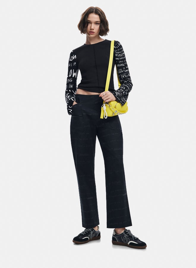 DESIGUAL T-shirt with printed sleeves  - Image 2