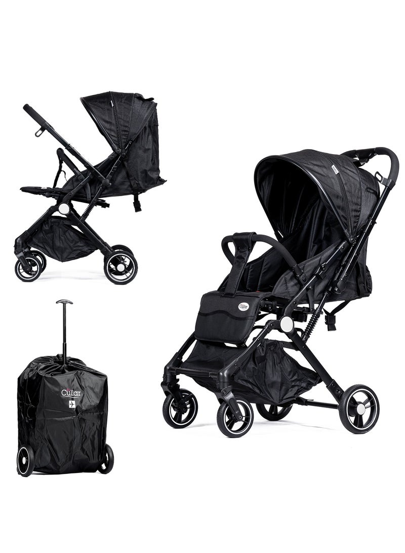 Cullar Premium Baby Stroller – Lightweight, Compact & Travel-Friendly with Adjustable Reclining Seat, Smooth Suspension, One-Hand Fold, Large Storage Basket, and Adjustable Canopy for Ultimate Comfort and Safety - Image 1