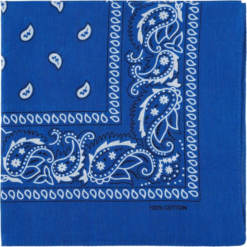 ComboCube 12 Pack(one Dozen) Multi-Purpose Cotton Paisley Cowboy Bandanas Headband for Men and Women - Image 2