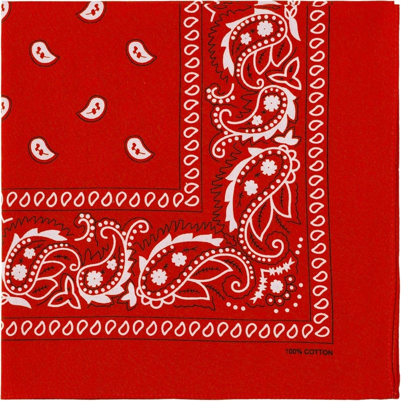 ComboCube 12 Pack(one Dozen) Multi-Purpose Cotton Paisley Cowboy Bandanas Headband for Men and Women - Image 4