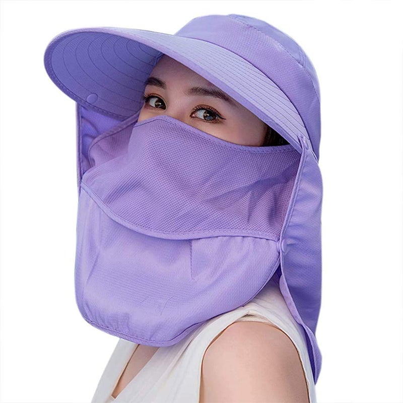 GUSTAVE ® Unisex Summer Hats with Detachable Flaps, Sun Hats for Women, Sun Protection Cap for Women, for Gardening, Beach, Boating, Fishing - Image 1