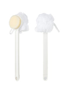 Miniso MINISO 2-in-1 Body Scrubber with Long Handle – Versatile Body Scrubber for Convenient Cleaning and Exfoliating 
