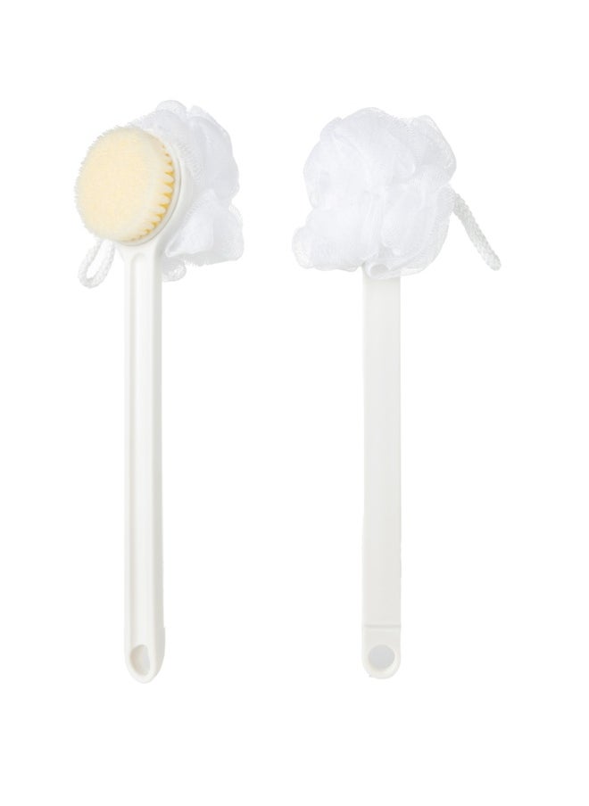 Miniso - MINISO 2-in-1 Body Scrubber with Long Handle – Versatile Body Scrubber for Convenient Cleaning and Exfoliating - Image 1