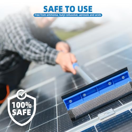 Shabebe Solar Panel Cleaner 32oz (Makes 150 Gallons) - 20X Strength Super Concentrated Glass & Solar Panel Cleaning, Industrial Grade Streak-Free Fast Dry Remove Oils, Water Spots, Dust, Droppings - Image 5
