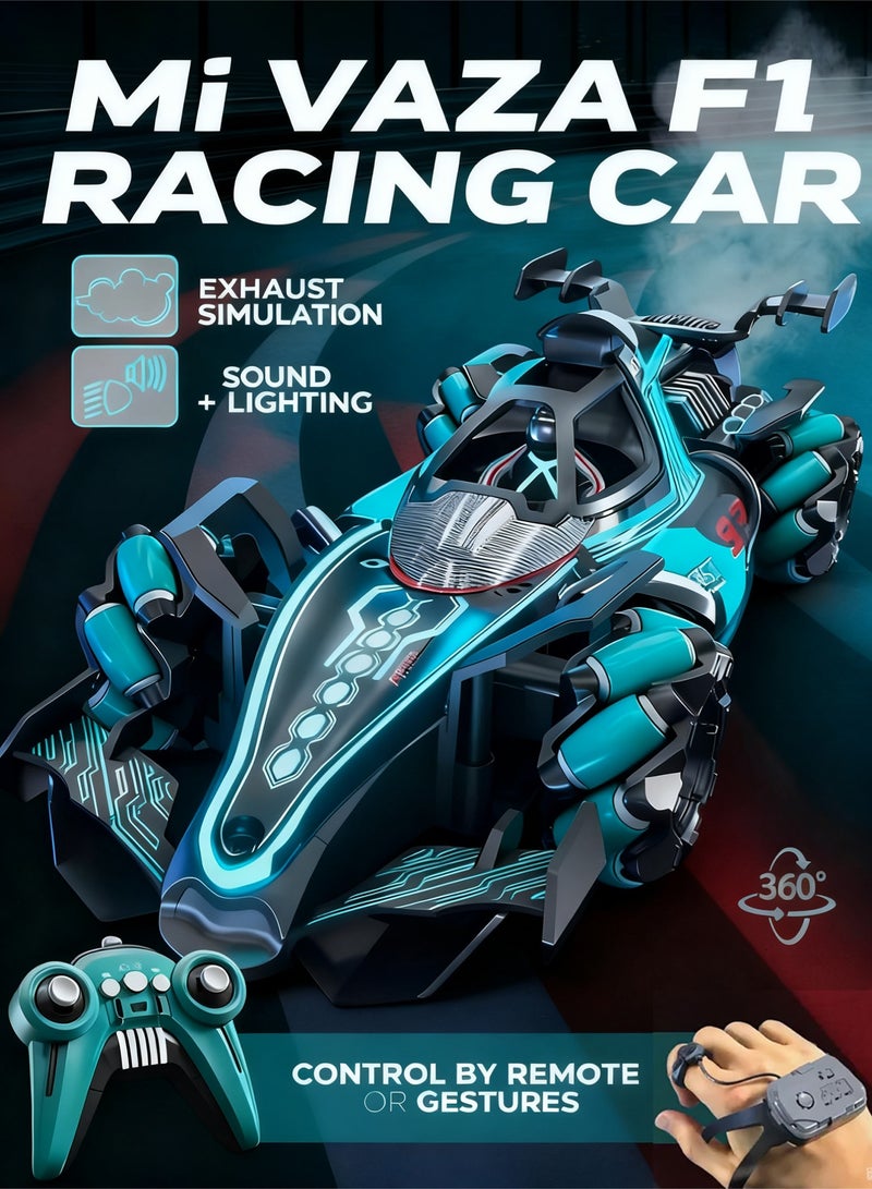 Mi VAZA Gesture Sensing RC Stunt Car Toys for Kids - Birthday Gifts for Boys Girls Ages 6-12, 360° Rotate Drift Hand Controlled Remote Control Car with Light Music - Image 1
