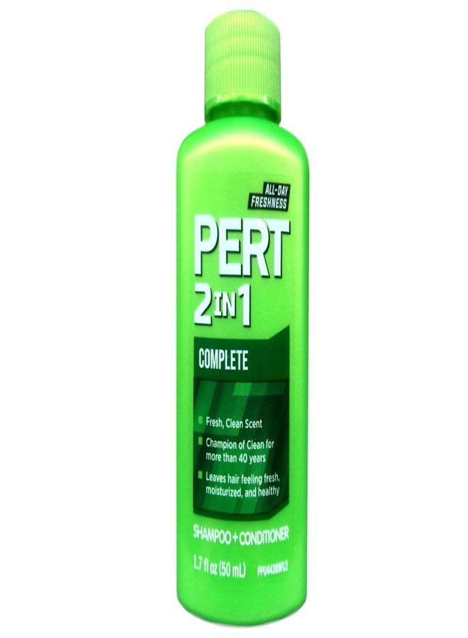 Pert Plus 2-in-1 Shampoo & Conditioner, Classic Clean 1.70 oz (Pack of 7) - Image 1