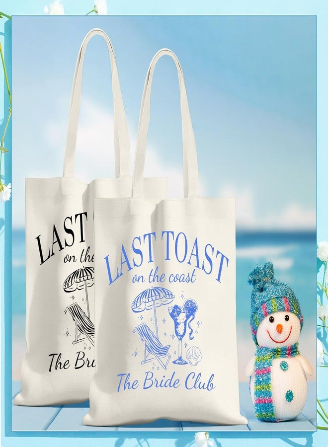 Jiytivity 12 Pcs Bachelorette Party Canvas Bag Bridesmaid Tote Bags Bachelorette Wedding Bag for Bridal Shower Party Gift (Last Toast on the Coast - Image 4