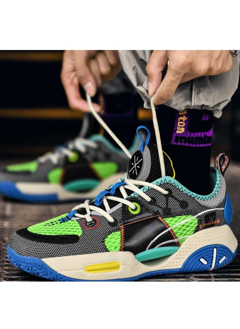 KUYING - New Basketball Shoe Leather Waterproof High Top ShoeNew Hollow Out Cut Men's And Women's Sports Shoes - Image 1