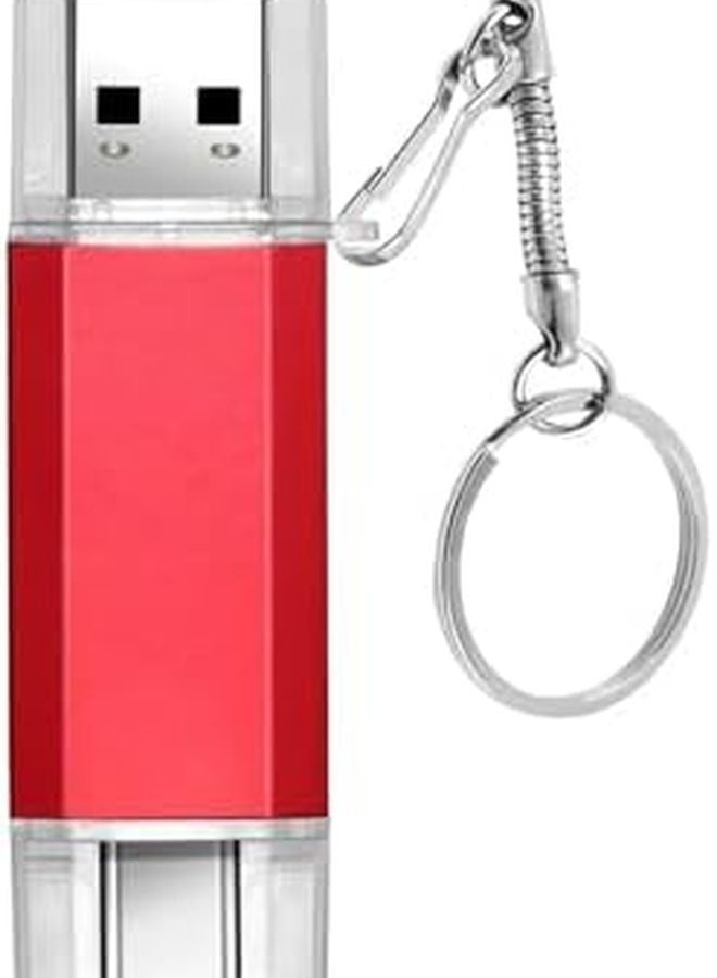 Type C 2 In 1 OTG USB Flash Drive Pen Drive 32GB Red - Image 2