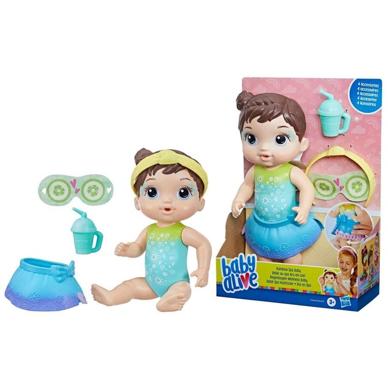 Baby Alive Rainbow Spa (Brown Hair) - Image 1