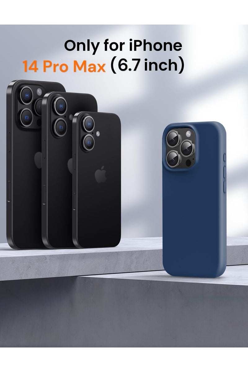 ريتي غطاء سيليكون لآيفون 14 برو ماكس – تصميم أنيق بجودة فائقة، ملمس ناعم احترافي، مقاوم للصدمات، حماية كاملة مع بطانة فاخرة من الألياف الدقيقة - Image 5