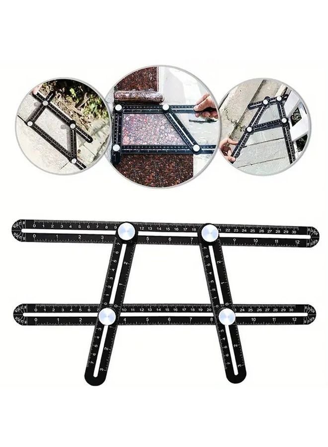6 Fold Construction Angle Ruler Durable Aluminum Alloy Precision Measurement Tool - Image 2