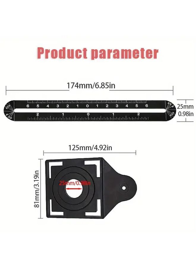6 Fold Construction Angle Ruler Durable Aluminum Alloy Precision Measurement Tool - Image 3