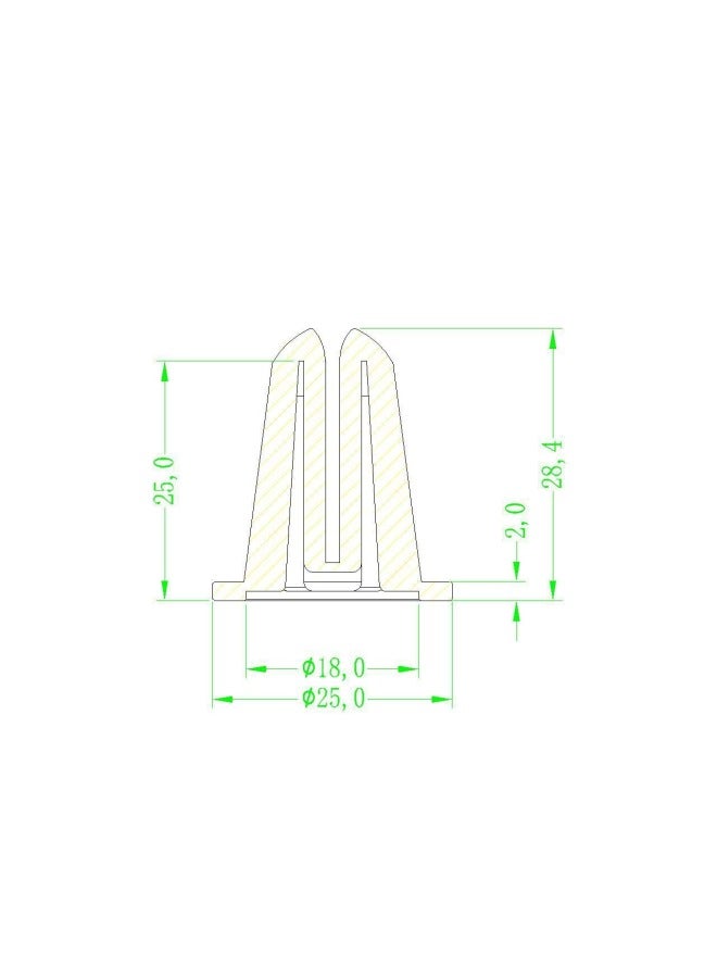 Car Mobile Phone Bracket Air Outlet Special Silicone Foot Silicone Clip Square Clip Stainless Steel Hardened Shrapnel-Color:Square Silicone Foot - Image 5