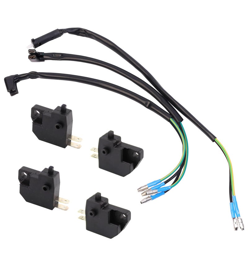 Minho Universal Brake Light Lamp Stop Switch with Brake Cables for Yamaha Honda Kawasaki Suzuki Chinese GY6 50cc250cc Scooter ATV Dirt Pit Bike Quad Moped Motorcycle - Image 3