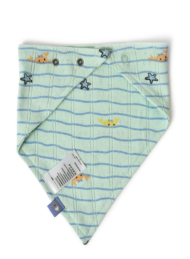 Mi Arcus Cotton Printed Triangle Feeding Bib for for Baby/Girl/Boy/Kids/Newborn/Pack of 2 for 0-3 Months - Image 5
