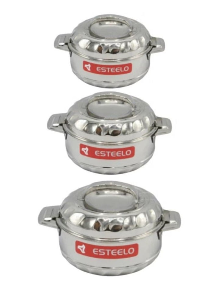 Esteelo 3-piece stainless steel container set, 2000 ml / 3000 ml / 4000 ml - Image 5