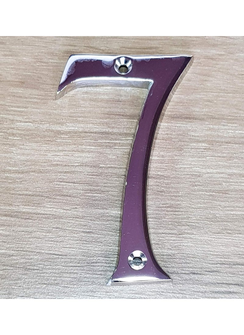 ESPLANADE eSplanade 4 Brass House Hotel Door Number Plaque Numeric Numerical Digit 09 7 Seven  - Image 3