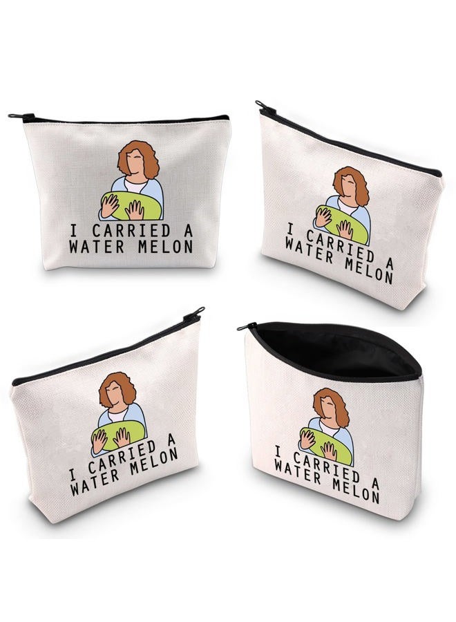 WCGXKO Dance Dirty Inspired Makeup Bag Dancing Gift Watermelon Lover Gift 80s Movie Zipper Pouch (WATERMELON) - Image 3