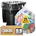 Tasker 95100 Gallon Clear Trash Bags Heavy Duty 25 Bags Extra Large 96 Gallon Trash Bags Large Clear Can Liners Large 90 Gal 95 Gal 96 Gal100 Gallon Heavy Duty Trash Can Liners - Image 1