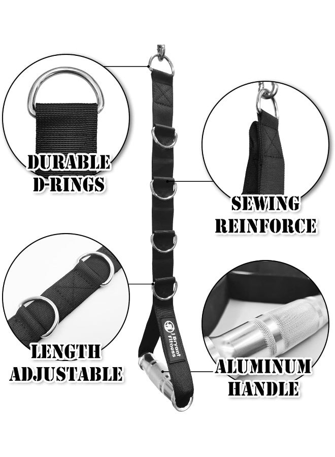 J Bryant J Bryant Fitness Metal Gym Handles Multi D-Ring Handle Heavy Duty Aluminum Alloy Handle Grips Durable Workout Handles for Pulley LAT Pull Down System  - Image 4