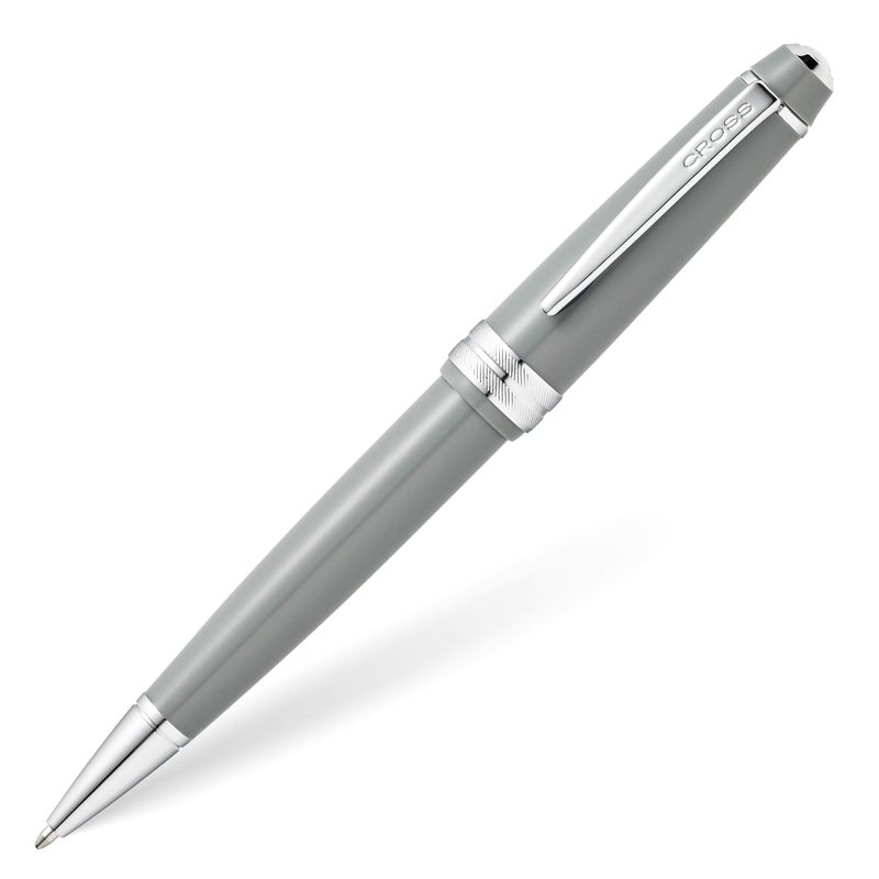 Cross Bailey Light Refillable Ballpoint Pen Presented in a Everyday Gift Box - Medium Point, Black Ink, Polished Gray - Image 1